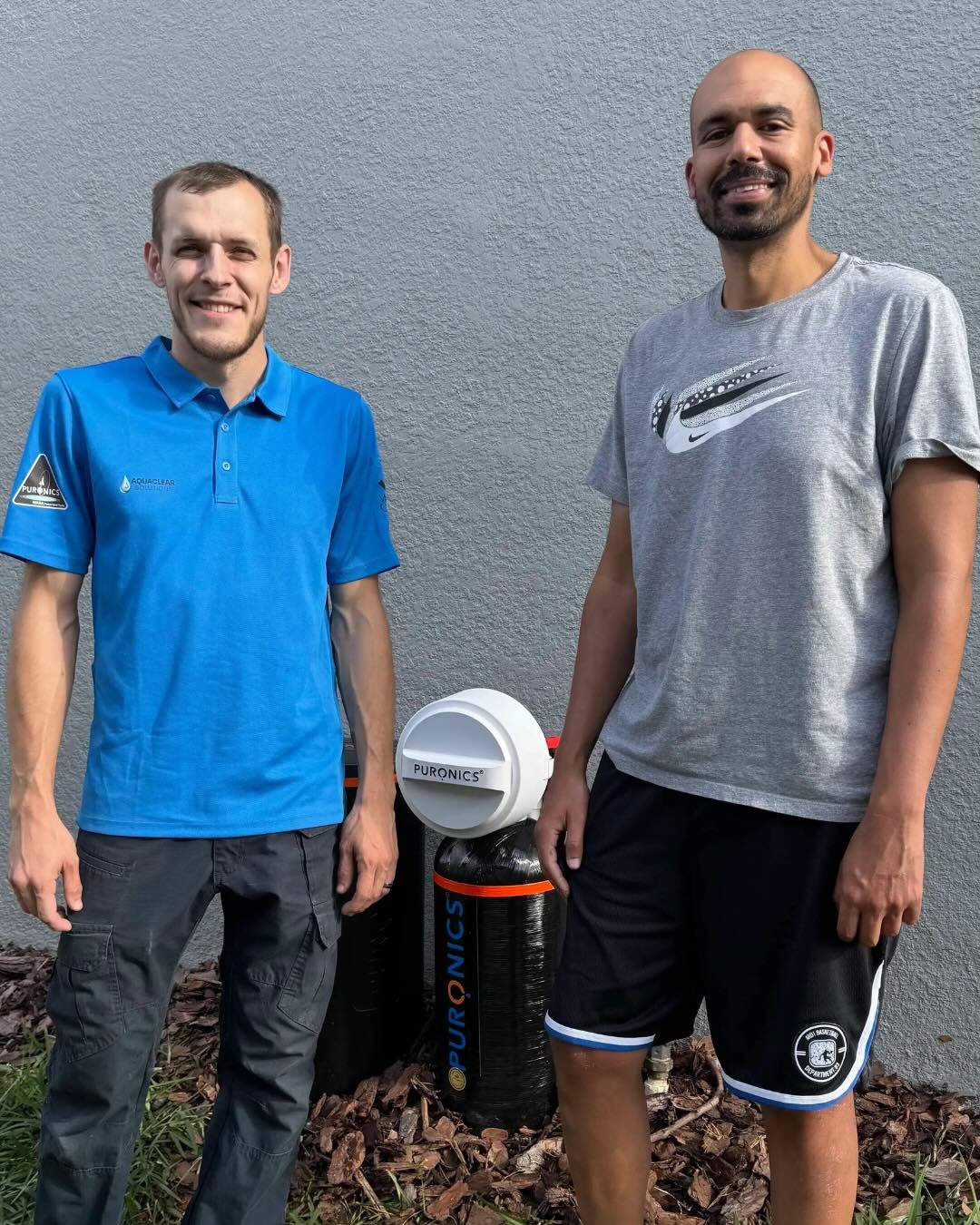 Happy client with Water Softener System installed by AquaClear Solutions FL in Apopka, FL