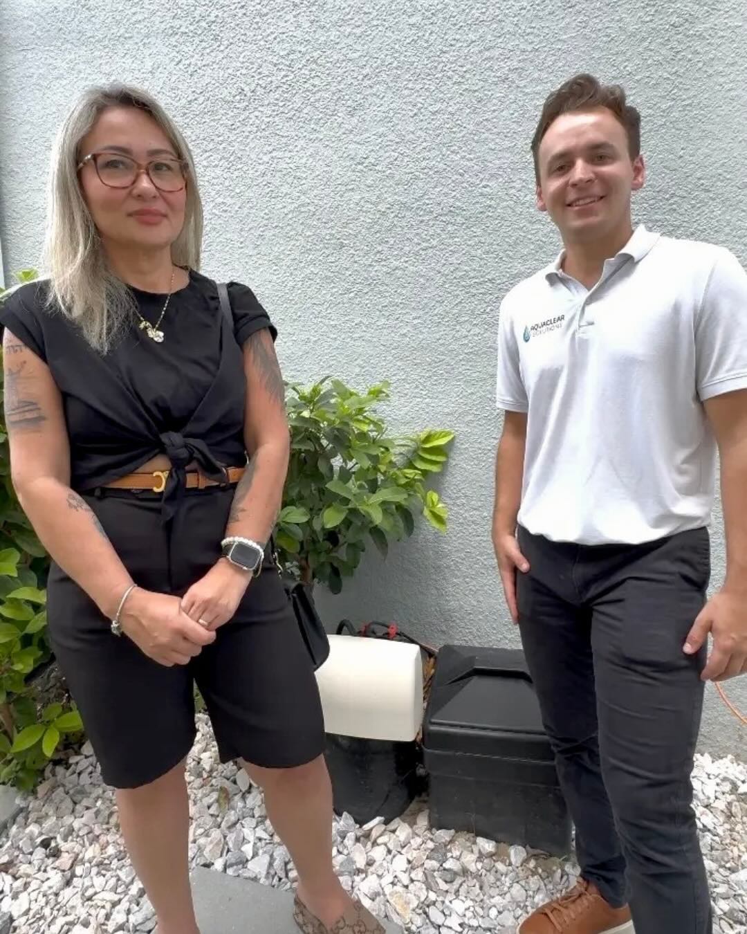 Happy client with Water Softener System installed by AquaClear Solutions FL in Windermere, FL