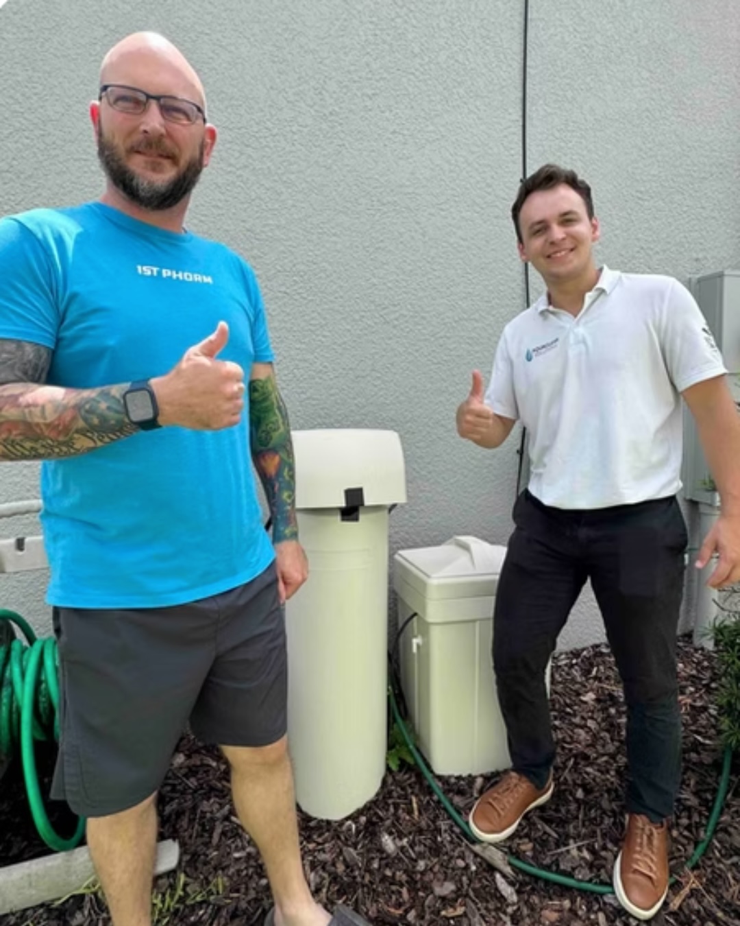 Happy client with Water Softener System installed by AquaClear Solutions FL in Apopka, FL