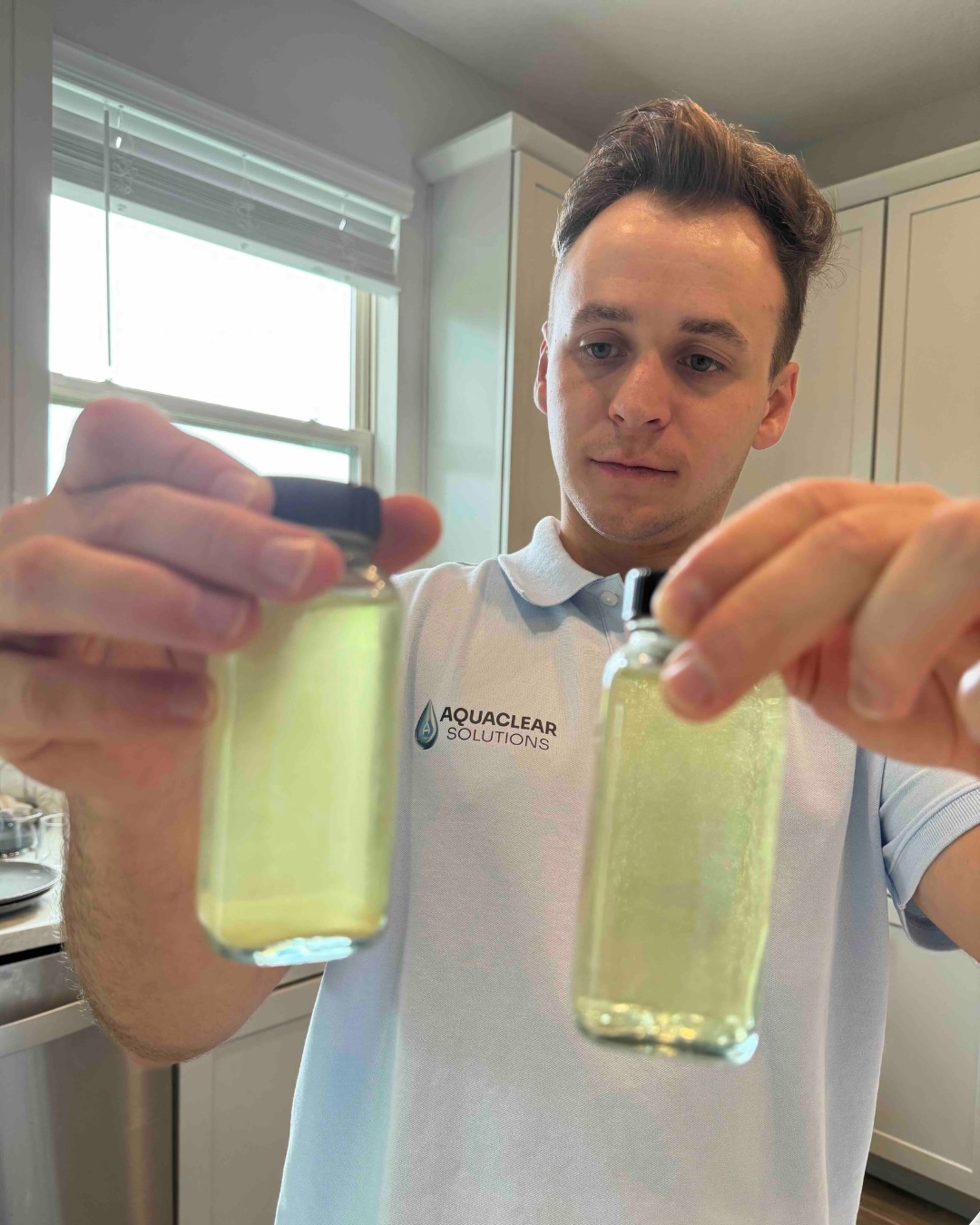 Happy client with Water Softener System installed by AquaClear Solutions FL in Windermere, FL